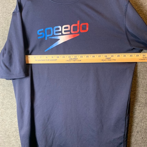 SPEEDO Mens Navy Logo Graphic Short Sleeve Crew Neck Shirt XL - Picture 4 of 9
